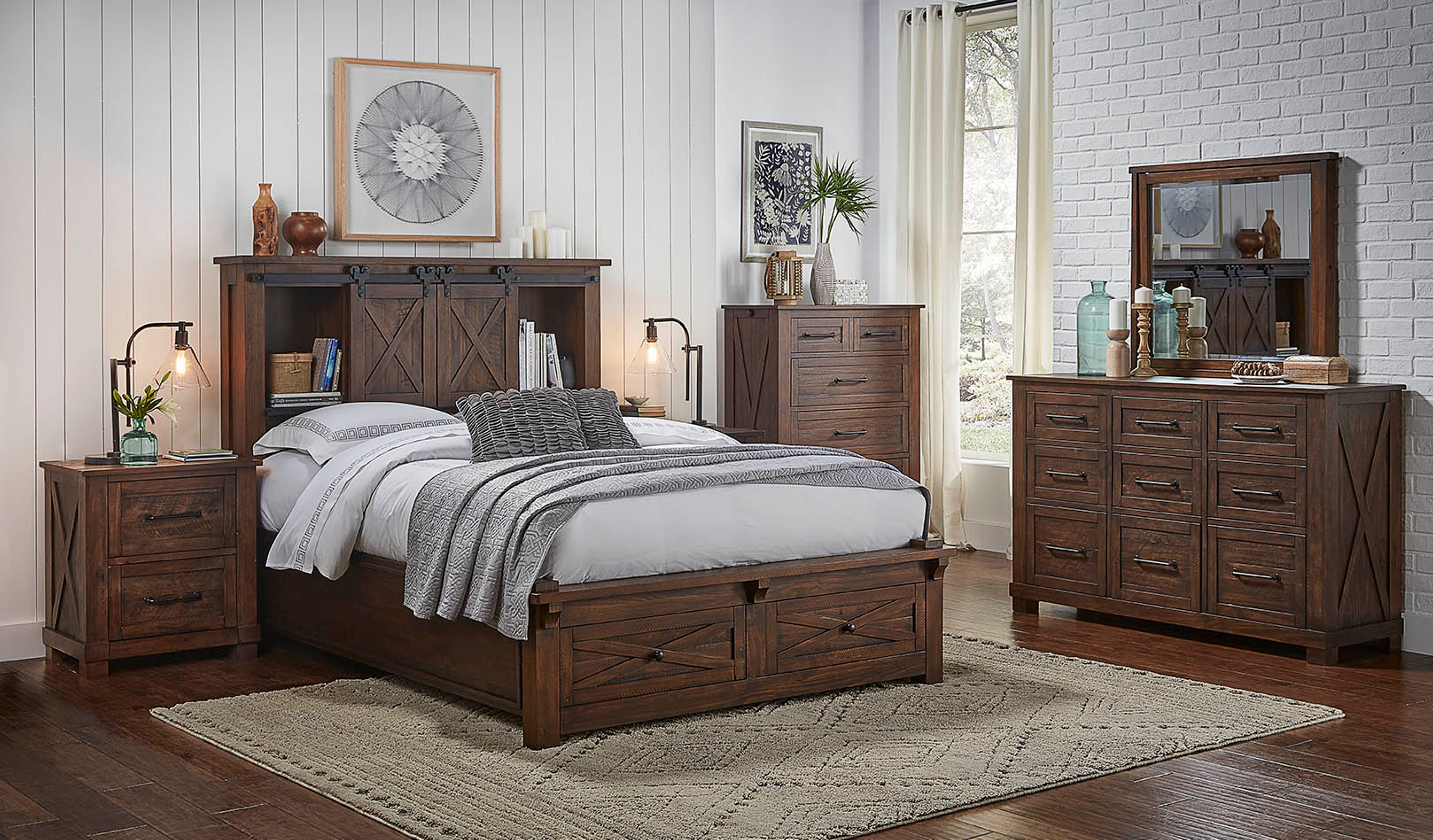 Sun Valley Bedroom Set solid wood by A America